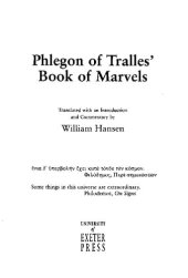 book Phlegon of Tralles' Book of Marvels