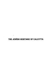 book The Jewish Heritage of Calcutta