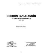 book Cordón San Joaquín: Organización y resistencia 1972-1973