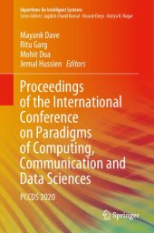 book Proceedings of the International Conference on Paradigms of Computing, Communication and Data Sciences: PCCDS 2020