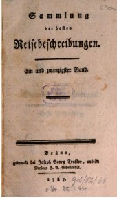 book Sammlung der besten Reisebeschreibungen