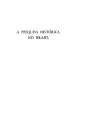 book A pesquisa histórica no Brasil