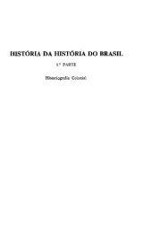 book História da História do Brasil