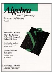 book Algebra and Trigonometry: Structure and Method - Book 2