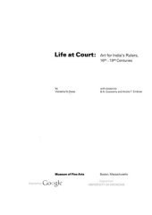 book Life at Court: Art of India's rulers, 16th-19th centuries