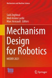 book Mechanism Design for Robotics: MEDER 2021