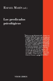 book los predicados psicológicos (Gramática del Español) (Spanish Edition)