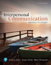 book Interpersonal Communication: Relating to Others