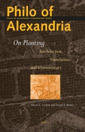 book Philo of Alexandria On Planting: Introduction, Translation, and Commentary