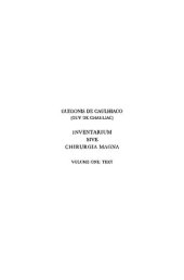 book Inventarium sive chirurgia magna, Volume One: Text