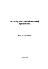 book Stratégia rozvoja slovenskej spoločnosti