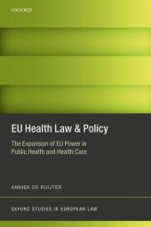 book EU Health Law & Policy: The Expansion of EU Power in Public Health and Health Care