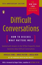 book Difficult Conversations: How to Discuss What Matters Most