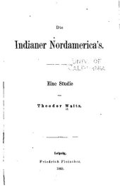 book Die Indianer Nordamerica's. Eine Studie