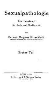 book Sexualpathologie : Ein Lehrbuch für Ärzte und Studierende : Teil 1