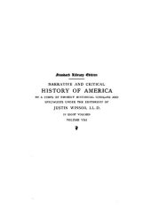 book Narrative and Critical History of America