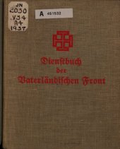 book Dienstbuch der Vaterländischen Front