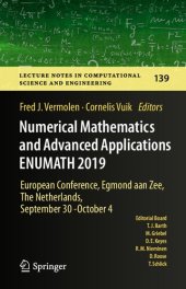 book Numerical Mathematics and Advanced Applications ENUMATH 2019: European Conference, Egmond aan Zee, The Netherlands, September 30 - October 4