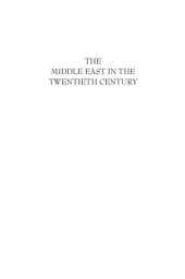 book The Middle East in the Twentieth Century
