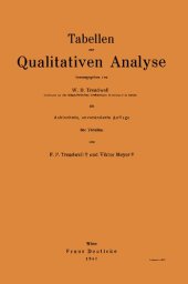 book Tabellen und Vorschriften zur Qualitativen Analyse