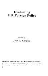 book Evaluating US foreign policy