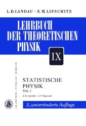 book Lehrbuch der Theoretischen Physik - Band IX - Statistische Physik - Teil 2