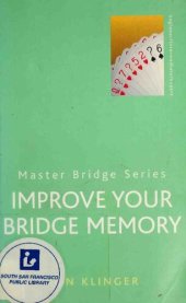 book Improve Your Bridge Memory