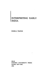 book Interpreting Early India