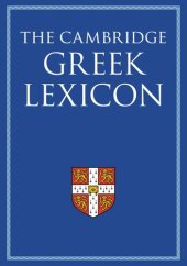 book The Cambridge Greek Lexicon