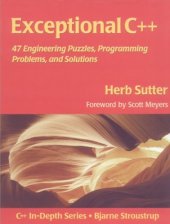 book Exceptional C++: 47 Engineering Puzzles, Programming Problems, and Solutions