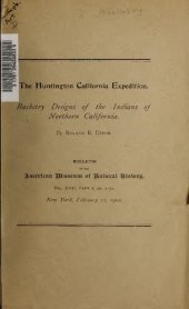 book The Huntington Caifornia Expedition. Basketry Designs of the Indians of Northern California