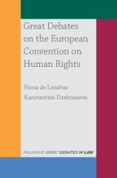 book Great Debates on the European Convention on Human Rights