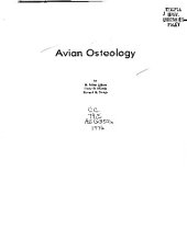 book Avian osteology