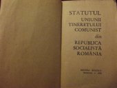 book Statutul Uniunii Tineretului Comunist din Republica Socialistă România