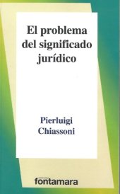 book El problema del significado jurídico