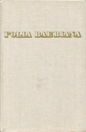 book Folia Baeriana III. Бэр и развитие естествознания.