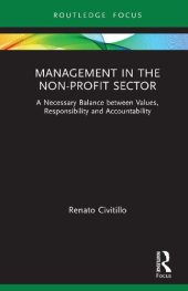 book Management in the Non-Profit Sector: A Necessary Balance Between Values, Responsibility and Accountability