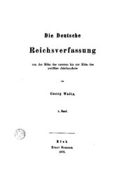 book Die deutsche Reichsverfassung von der Mitte des neunten bis zur Mitte des zwölften Jahrhunderts