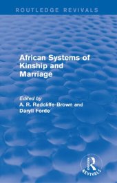 book African Systems of Kinship and Marriage