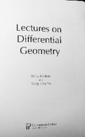 book Lectures on Differential Geometry