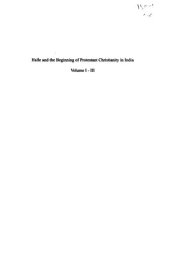 book Halle and the Beginning of Protestant Christianity in India