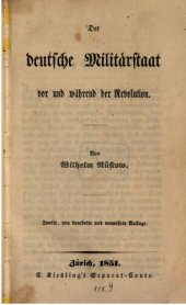 book Der deutsche Militärstaat vor und während der Revolution