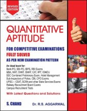 book Quantitative Aptitude for Competitive Examinations by R.S. Aggarwal