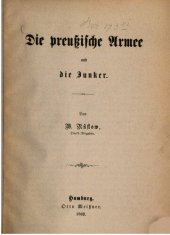 book Die preußische Armee und die Junker