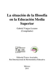 book La situación de la filosofía en la Educación Media Superior