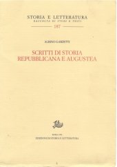 book Scritti di storia repubblicana e augustea