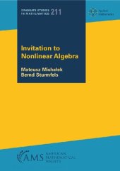 book Invitation to Nonlinear Algebra