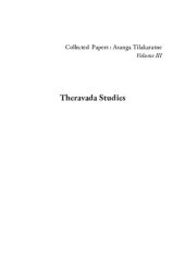 book Theravada Studies