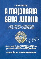 book A maçonaria seita judaica suas origens, sagacidade e finalidades anticristãs