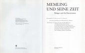 book Memling und seine Zeit. Brügge und die Renaissance